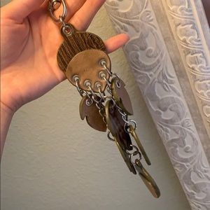 Acorn and Leaves Bag Charm